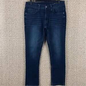 The Perfect Jean NYC Jeans Mens 31x28 Dark Blue Skinny Fit Demin E204